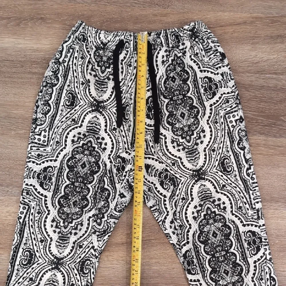 Zanerobe Sureshot Bandana Black and White Joggers Pants Sz 32